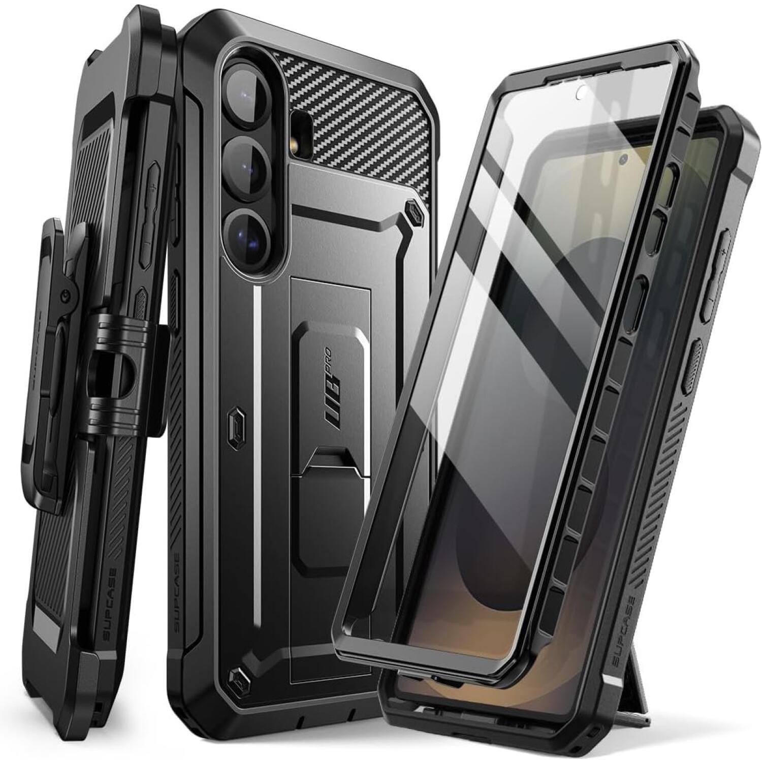 Θήκη Samsung Galaxy S25 FE Supcase Unicorn Beetle Pro Ανθεκτική Full Body 360° με KickStand Black