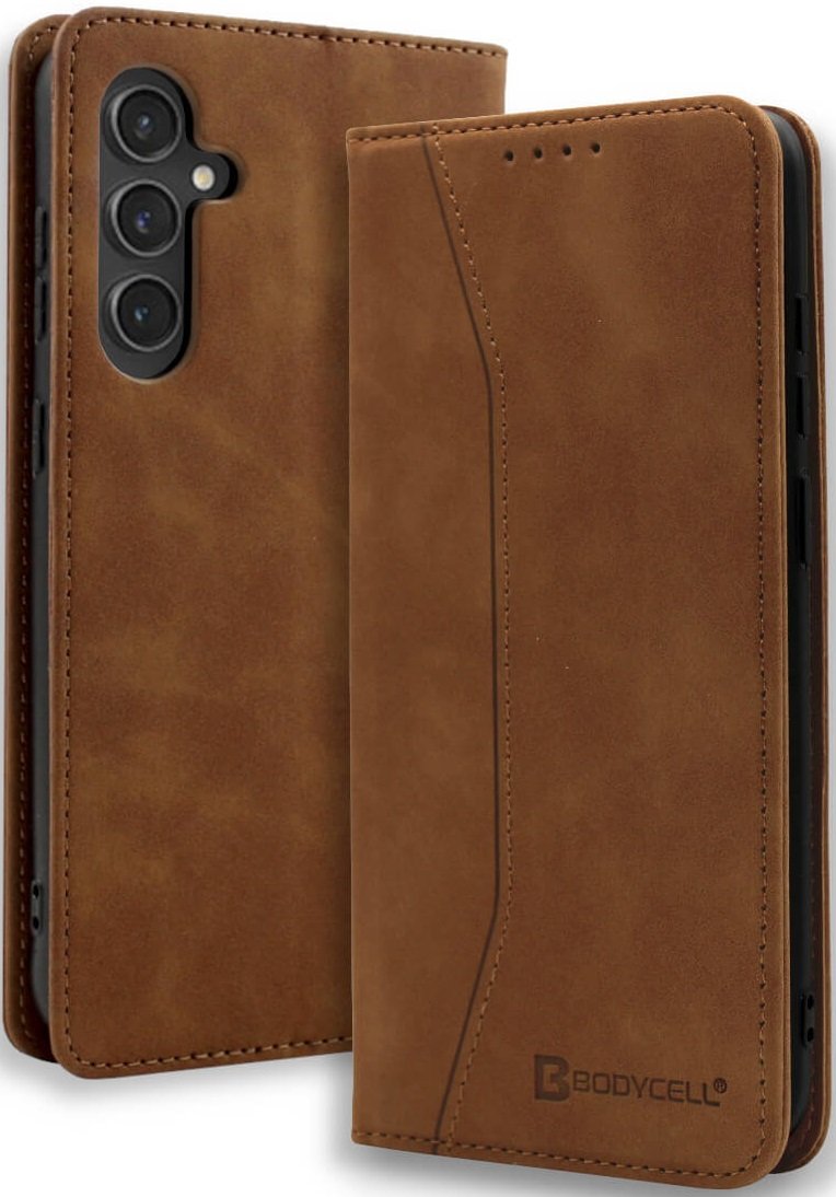 Θήκη Samsung Galaxy S25 Plus Bodycell Book Case Πορτοφόλι Brown