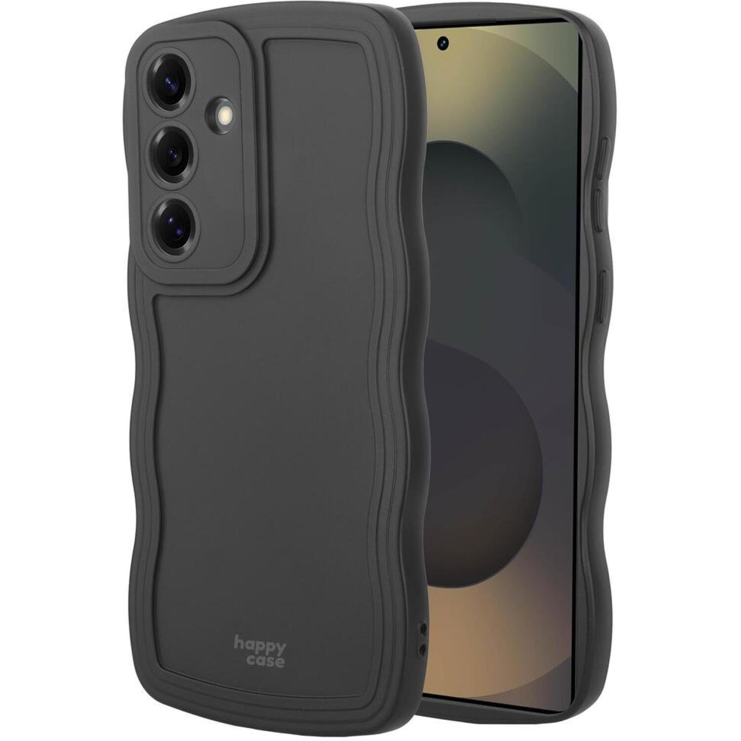 Θήκη Samsung Galaxy S25 Plus HappyCase Wavy Σιλικόνης Black
