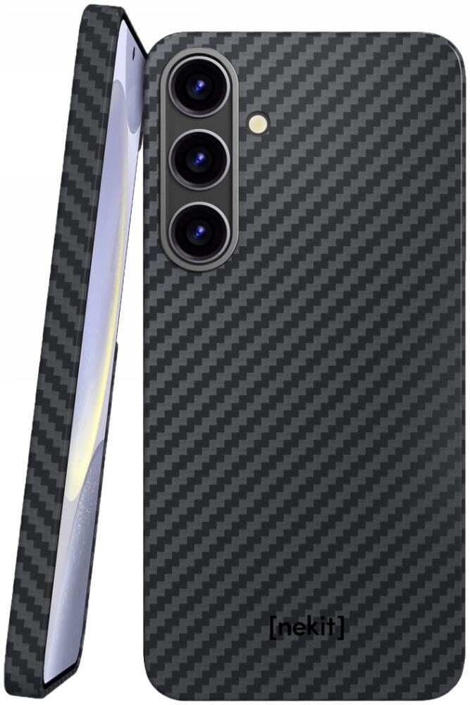 Θήκη Samsung Galaxy S25 Plus Nekit Fiber Σκληρή με MagSafe Aramid Fiber 1mm 1500D Kevlar Black