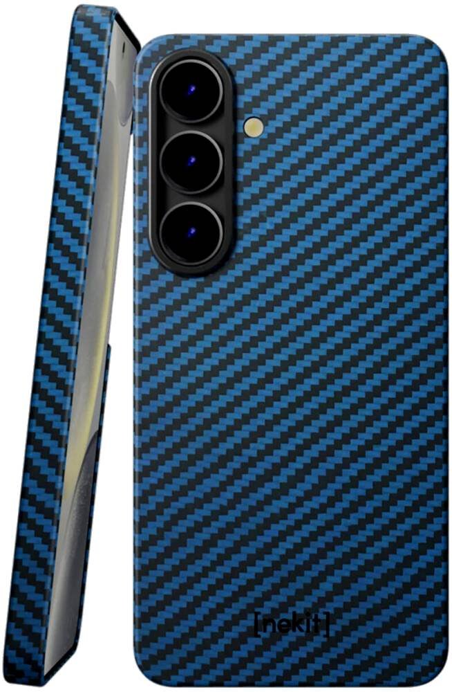 Θήκη Samsung Galaxy S25 Plus Nekit Fiber Σκληρή με MagSafe Aramid Fiber 1mm 1500D Kevlar Blue