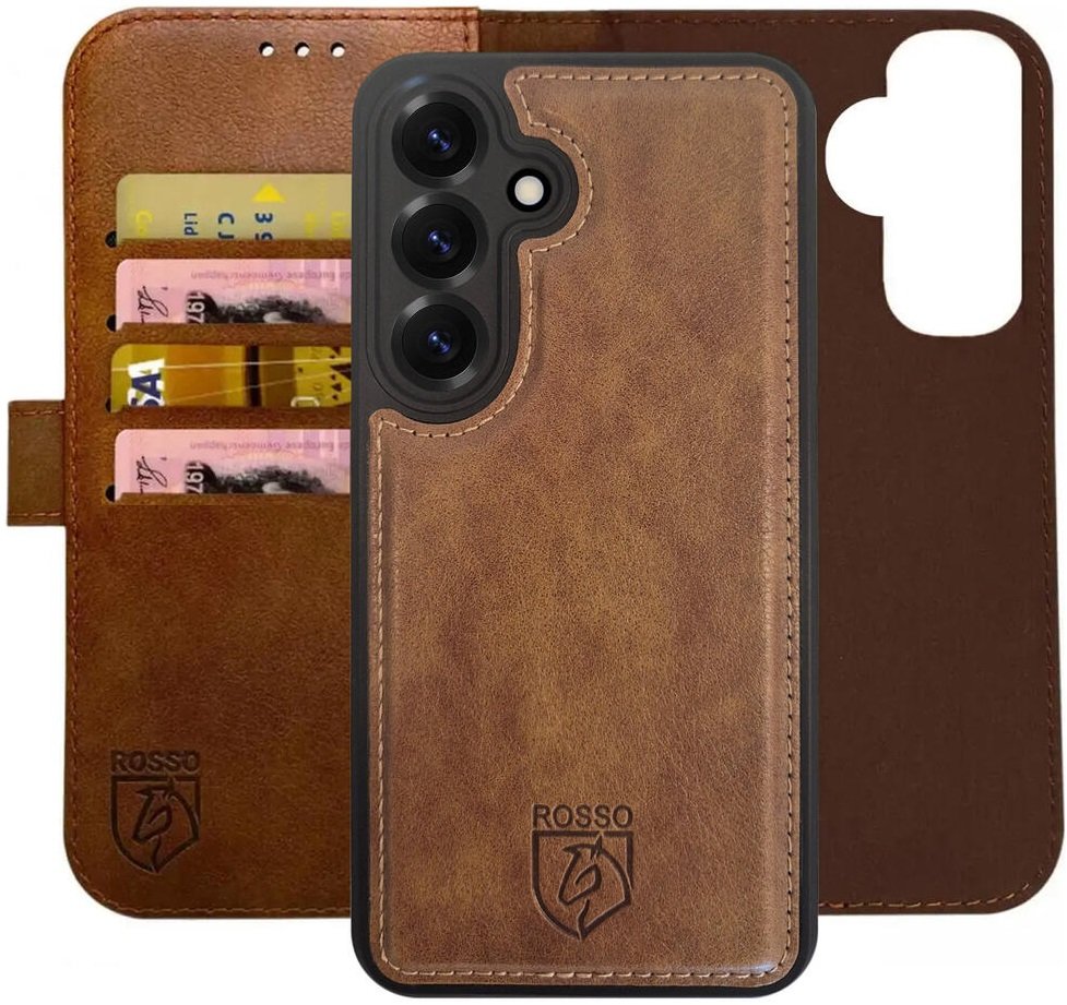 Θήκη Samsung Galaxy S25 Plus Rosso Element 2 in 1 PU Πορτοφόλι Brown