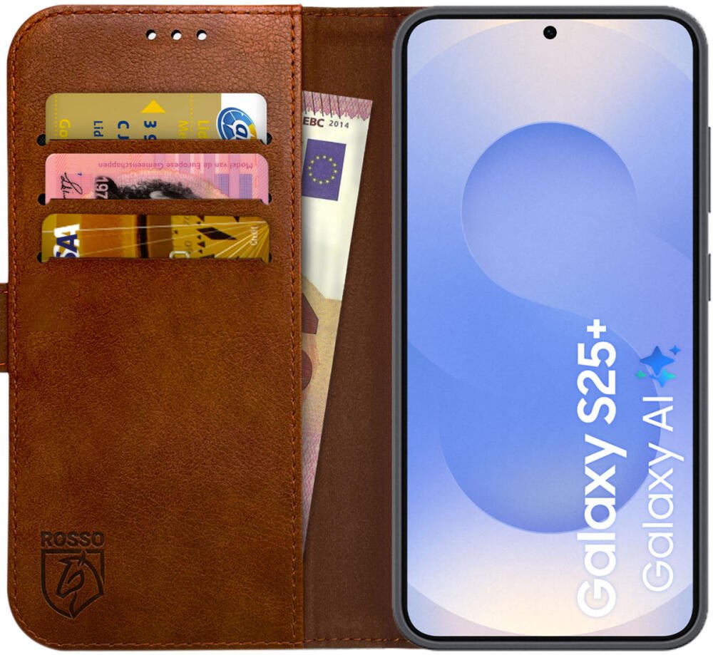 Θήκη Samsung Galaxy S25 Plus Rosso Element PU Πορτοφόλι Brown