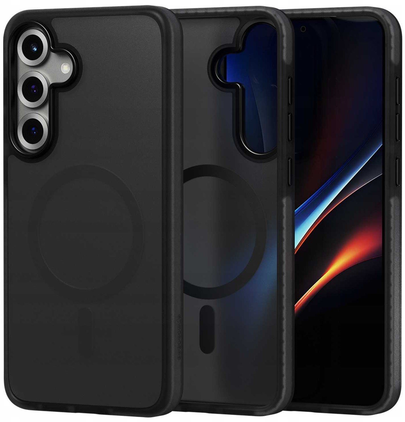 Θήκη Samsung Galaxy S25 Plus Spacecase Hybrid Fusion Mag Ημιδιάφανη Σκληρή με MagSafe Black