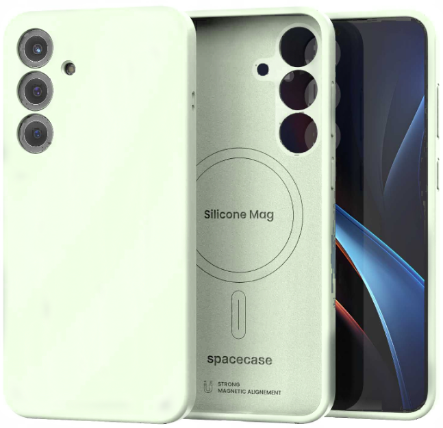 Θήκη Samsung Galaxy S25 Plus Spacecase Silicone Magnetic Case Σιλικόνης με MagSafe Mint