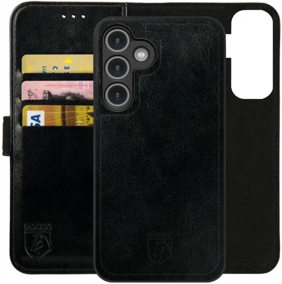Θήκη Samsung Galaxy S25 Rosso Element 2 in 1 PU Πορτοφόλι Black