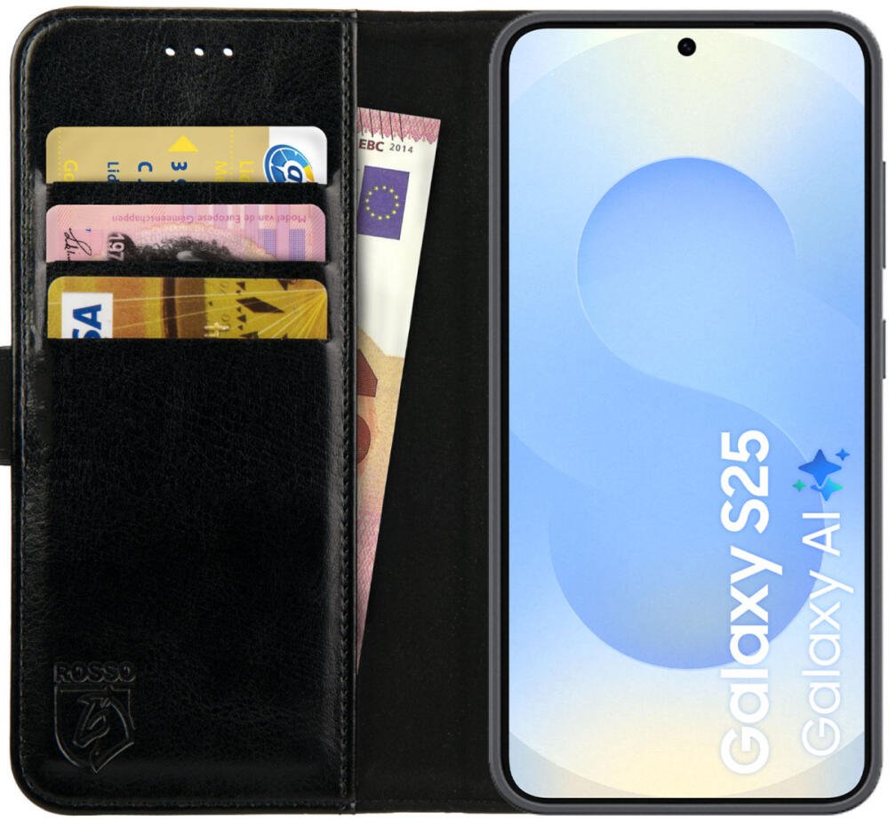 Θήκη Samsung Galaxy S25 Rosso Element PU Πορτοφόλι Black