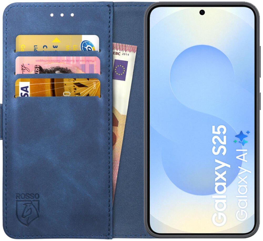 Θήκη Samsung Galaxy S25 Rosso Element PU Πορτοφόλι Blue