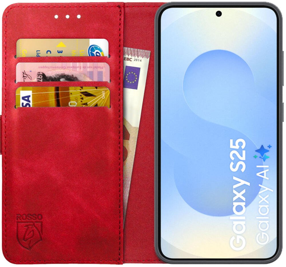 Θήκη Samsung Galaxy S25 Rosso Element PU Πορτοφόλι Red