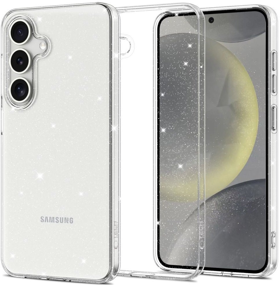 Θήκη Samsung Galaxy S25 Tech-Protect FlexAir Διάφανη Σιλικόνης Glitter