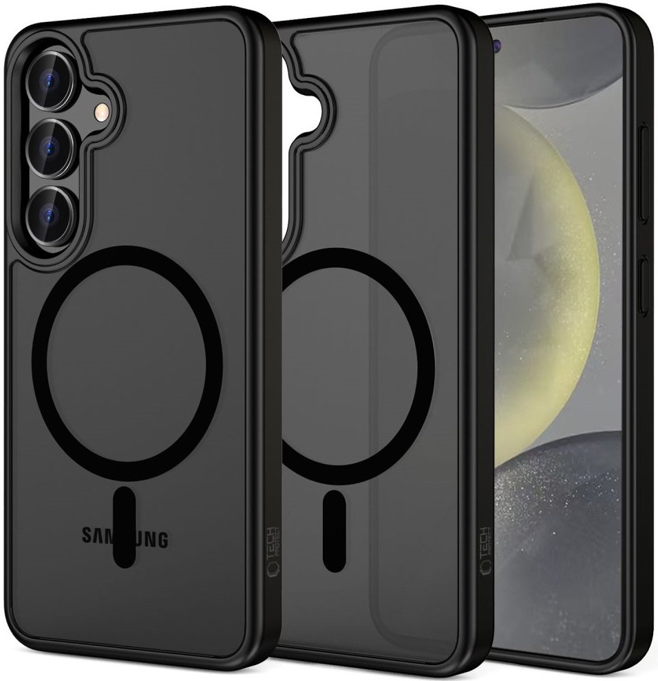 Θήκη Samsung Galaxy S25 Tech-Protect MagMat Σκληρή Ημιδιάφανη με MagSafe Matte Black