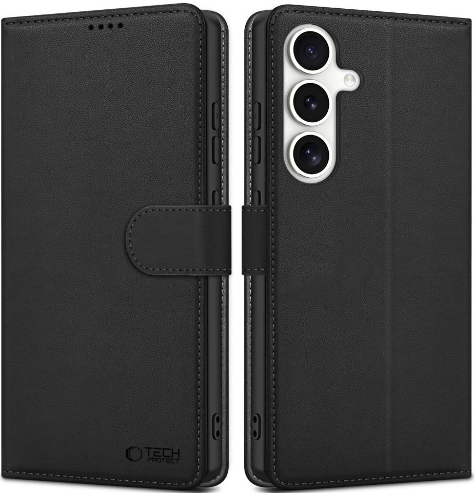 Θήκη Samsung Galaxy S25 Tech-Protect Wallet Πορτοφόλι Black