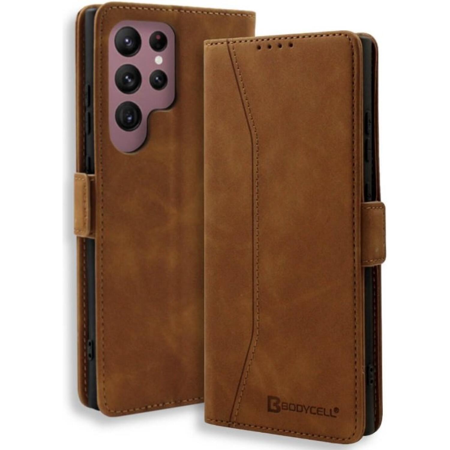 Θήκη Samsung Galaxy S25 Ultra Bodycell Book Case Πορτοφόλι Brown