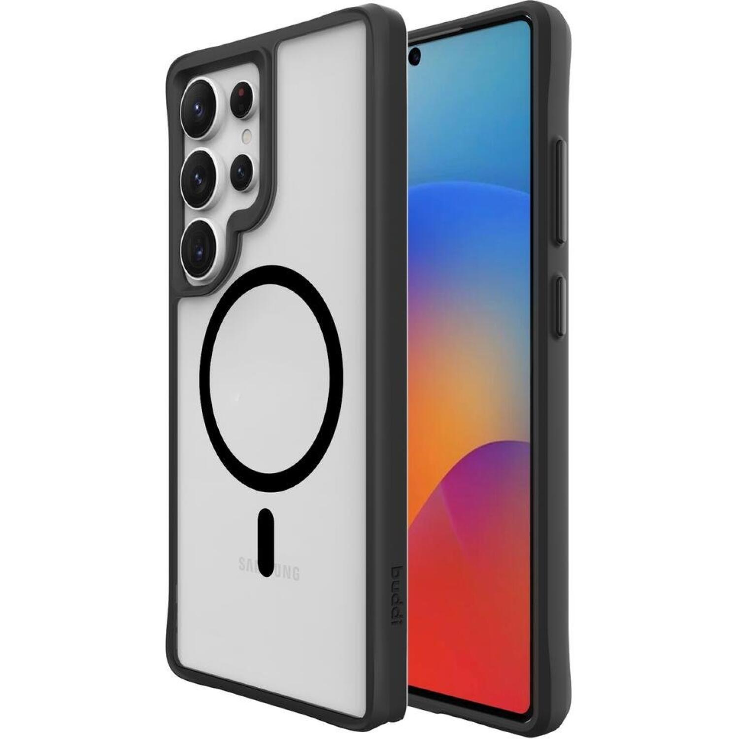 Θήκη Samsung Galaxy S25 Ultra Buddi Hybrid Σκληρή Ημιδιάφανη με MagSafe Matte Black