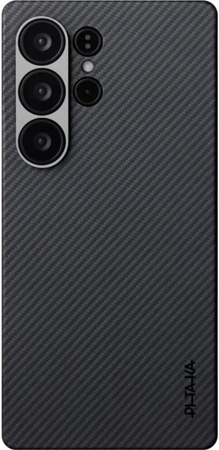 Θήκη Samsung Galaxy S25 Ultra Pitaka Ultra-Slim MagEZ Case 6 Aramid Fiber Body με MagSafe 1.00mm 600D Black / Grey / Twill
