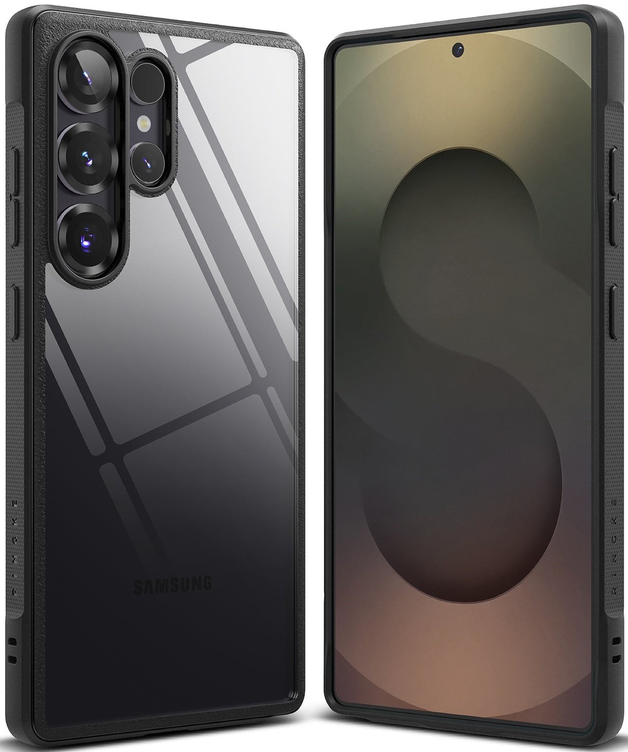 Θήκη Samsung Galaxy S25 Ultra Ringke Fusion Bold Σκληρή Διάφανη με TPU Bumper Black