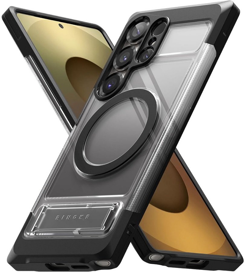 Θήκη Samsung Galaxy S25 Ultra Ringke UX Magnetic Σκληρή με MagSafe & KickStand Smoke Black
