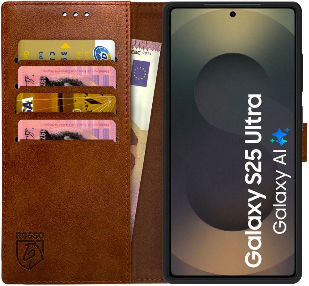 Θήκη Samsung Galaxy S25 Ultra Rosso Element PU Πορτοφόλι Brown