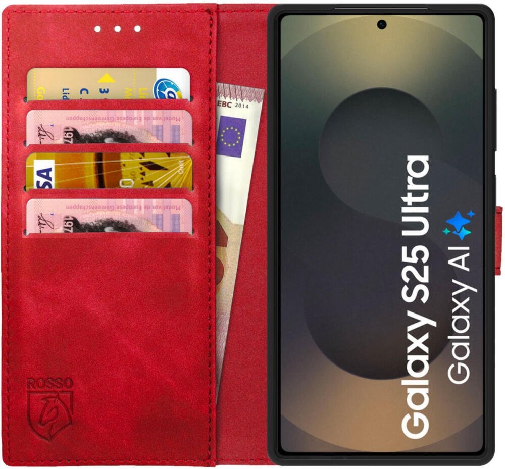 Θήκη Samsung Galaxy S25 Ultra Rosso Element PU Πορτοφόλι Red