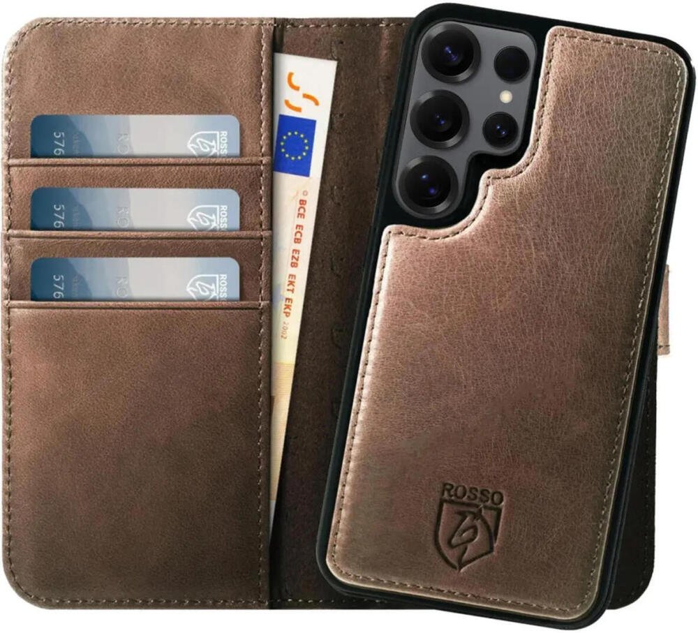 Θήκη Samsung Galaxy S25 Ultra Rosso Elite Δερμάτινο Πορτοφόλι με MagSafe Brown