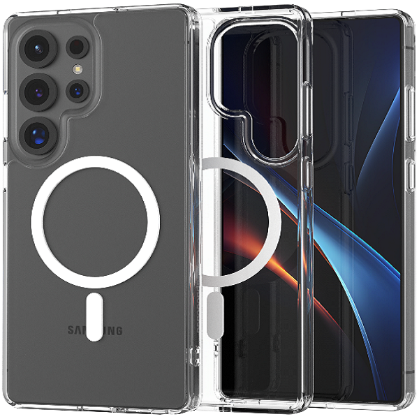 Θήκη Samsung Galaxy S25 Ultra Spacecase Clear MagSafe Σκληρή Διάφανη με MagSafe Transparent