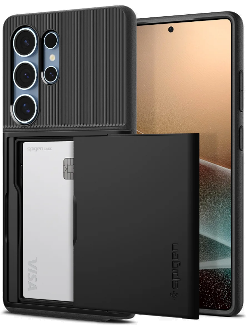 Θήκη Samsung Galaxy S25 Ultra Spigen Slim Armor CS Ανθεκτική με Υποδοχή για Κάρτες Black