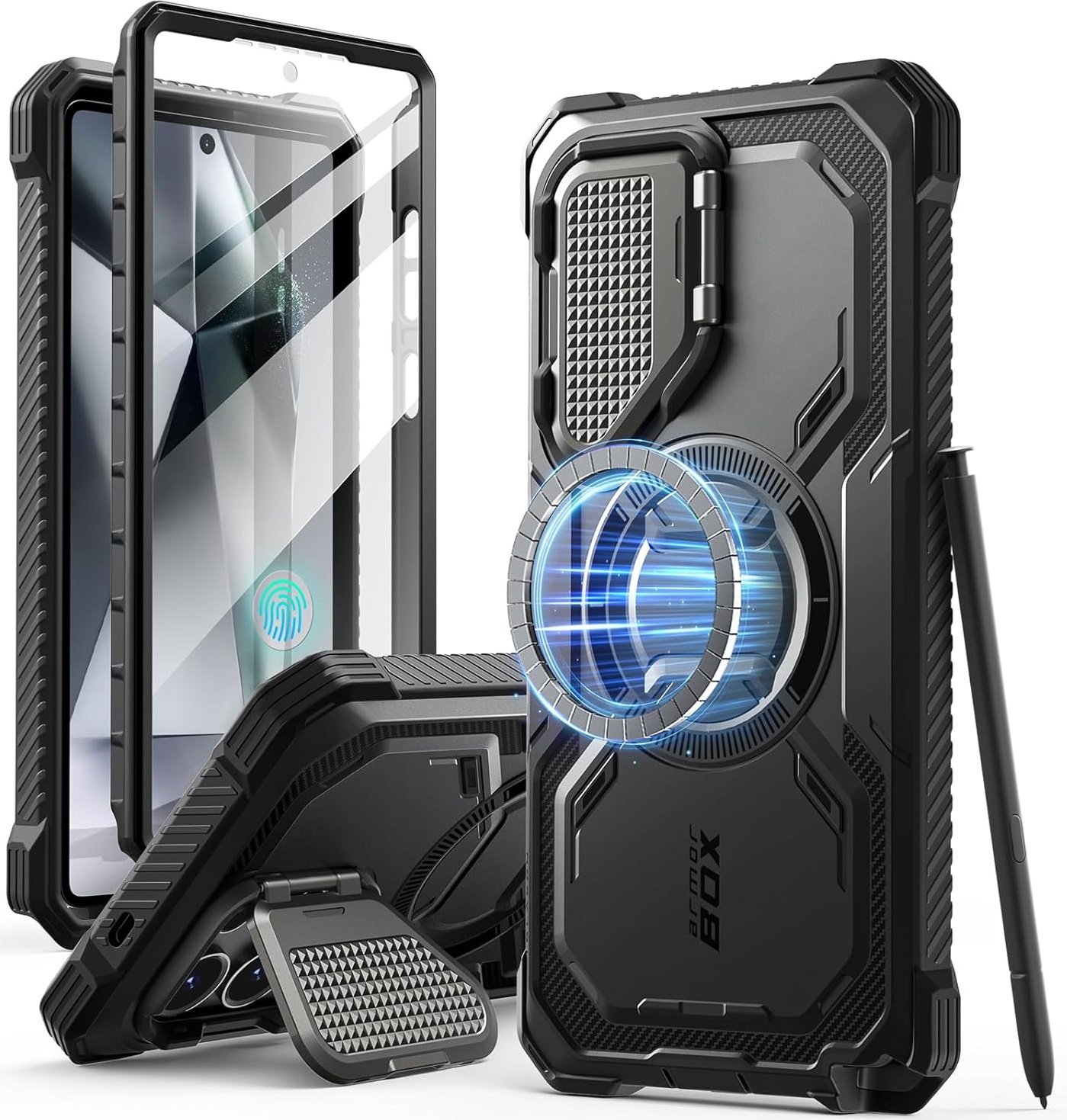 Θήκη Samsung Galaxy S25 Ultra Supcase i-Blason Armorbox Mag Ανθεκτική με MagSafe & Μεταλλικό Κάλυμμα για την Κάμερα Black