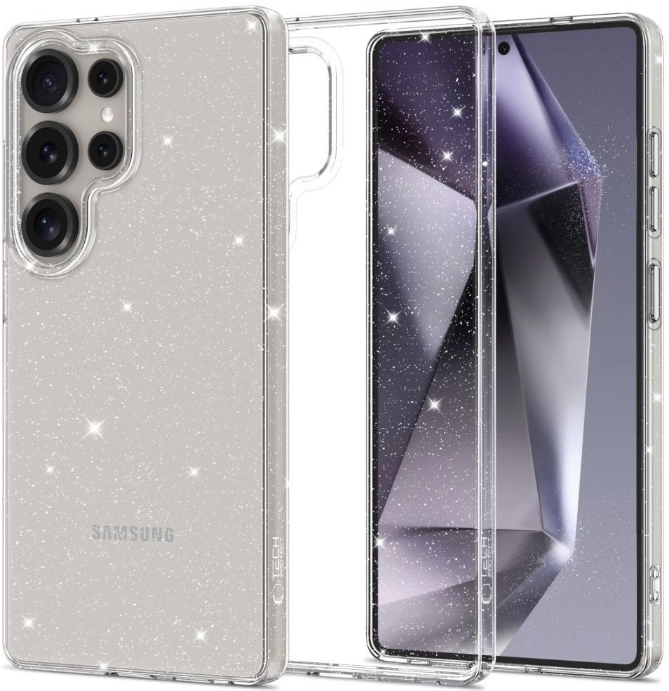 Θήκη Samsung Galaxy S25 Ultra Tech-Protect FlexAir Διάφανη Σιλικόνης Glitter