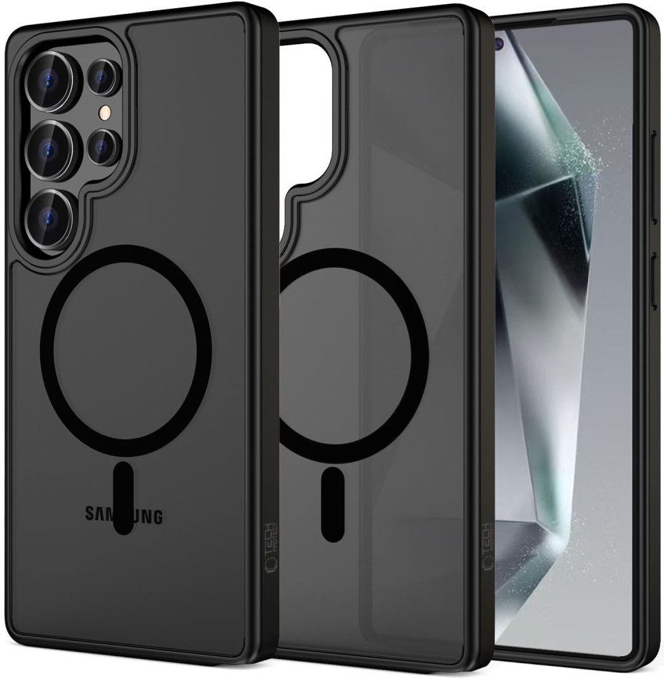 Θήκη Samsung Galaxy S25 Ultra Tech-Protect MagMat Σκληρή Ημιδιάφανη με MagSafe Matte Black