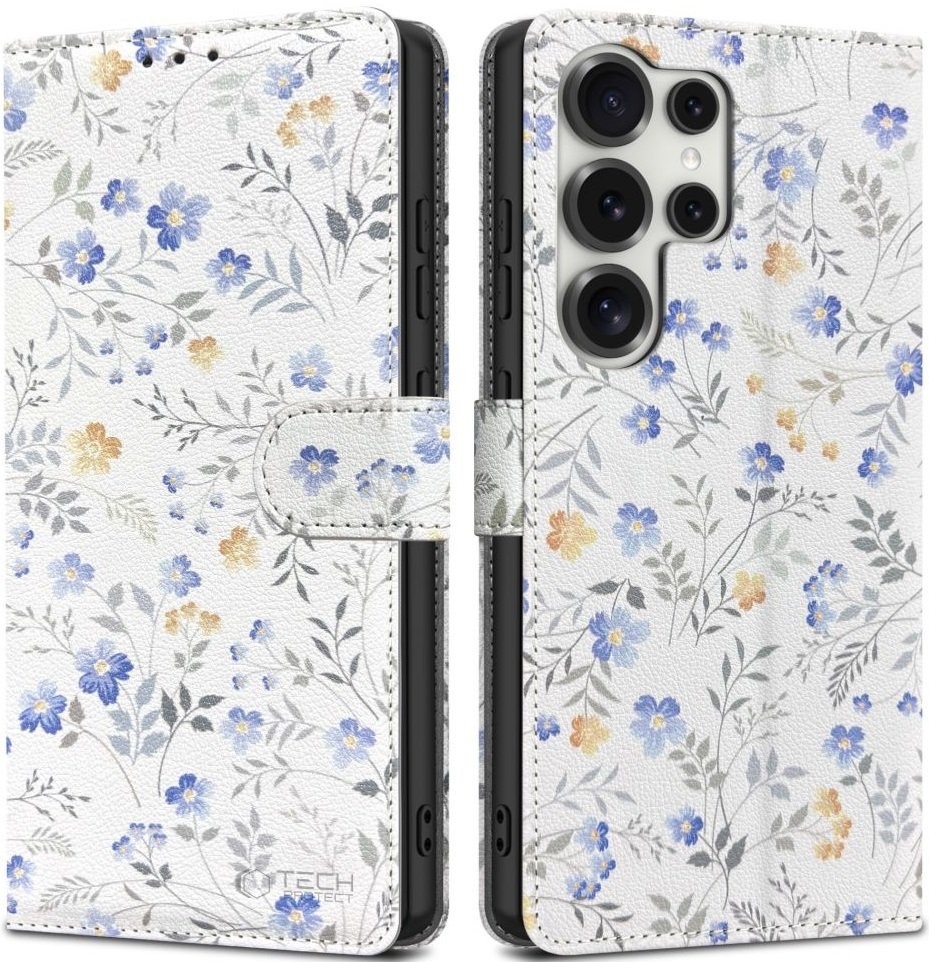 Θήκη Samsung Galaxy S25 Ultra Tech-Protect Wallet Πορτοφόλι Spring Flowers