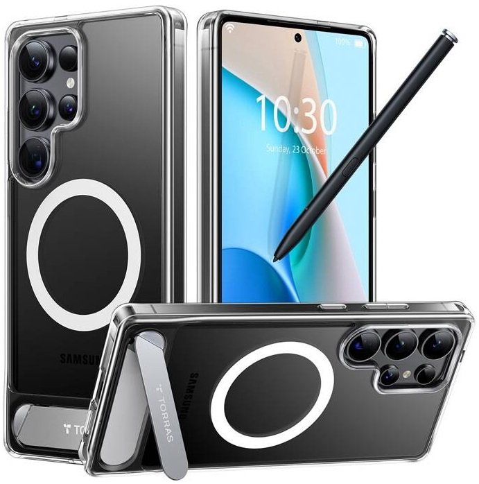 Θήκη Samsung Galaxy S25 Ultra Torras Pstand Ανθεκτική με MagSafe & KickStand Clear