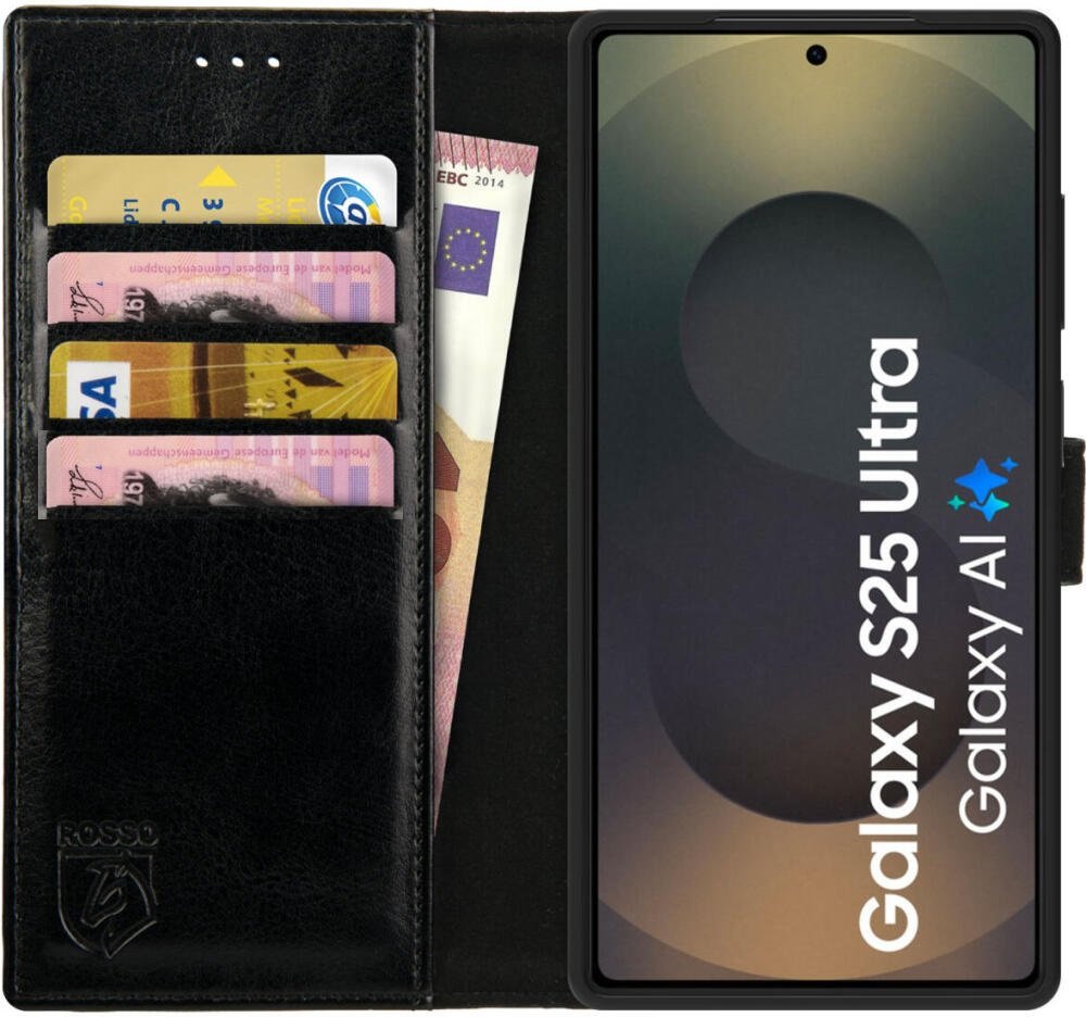 Θήκη Samsung Galaxy S25 Ultra Rosso Element PU Πορτοφόλι Black