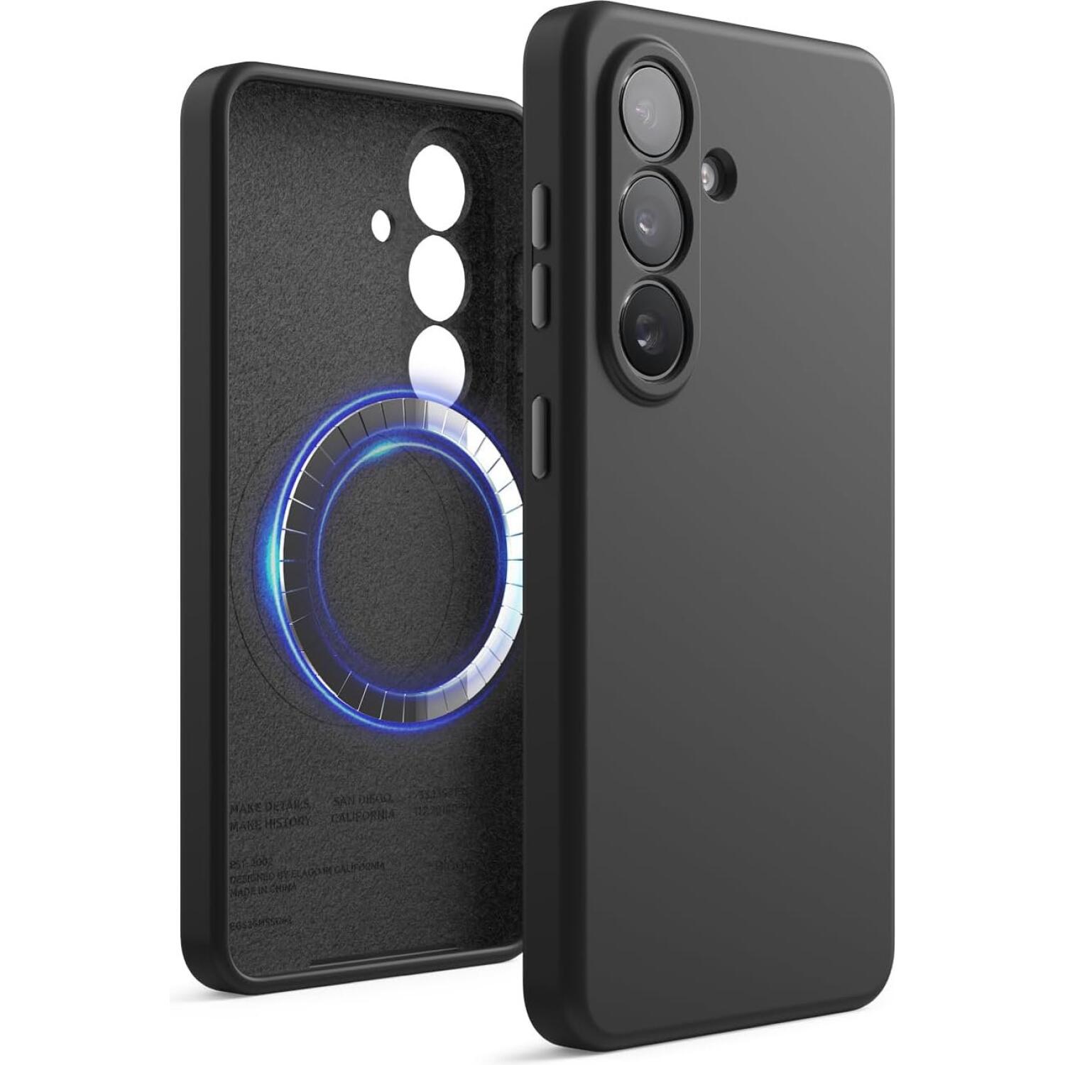 Θήκη Samsung Galaxy S26 Elago Magnetic Silicone Case Premium Σιλικόνης με MagSafe Black