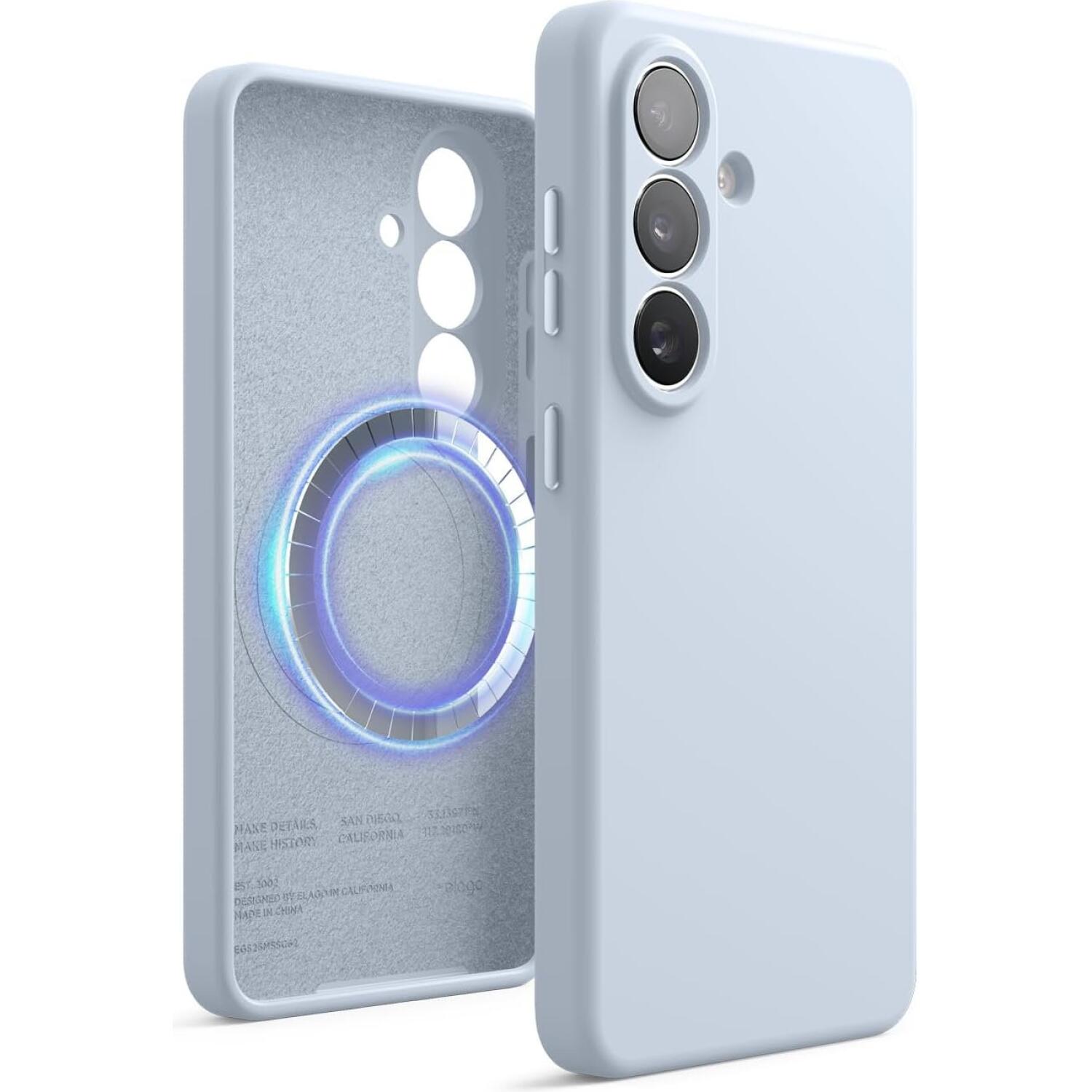 Θήκη Samsung Galaxy S26 Elago Magnetic Silicone Case Premium Σιλικόνης με MagSafe Light Blue