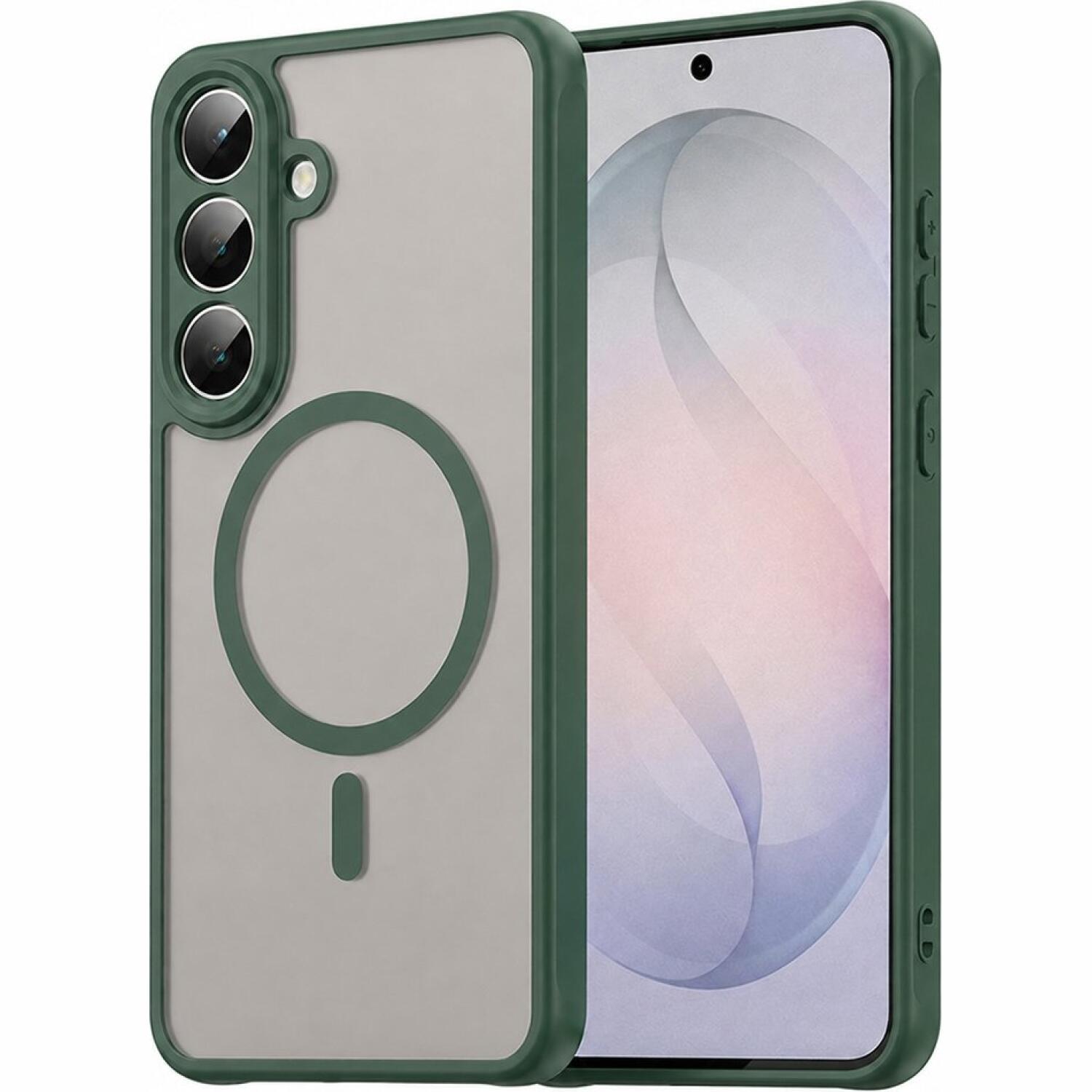 Θήκη Samsung Galaxy S26 FE Techsuit HaloFrost II MagSafe Σκληρή Ημιδιάφανη με MagSafe Green