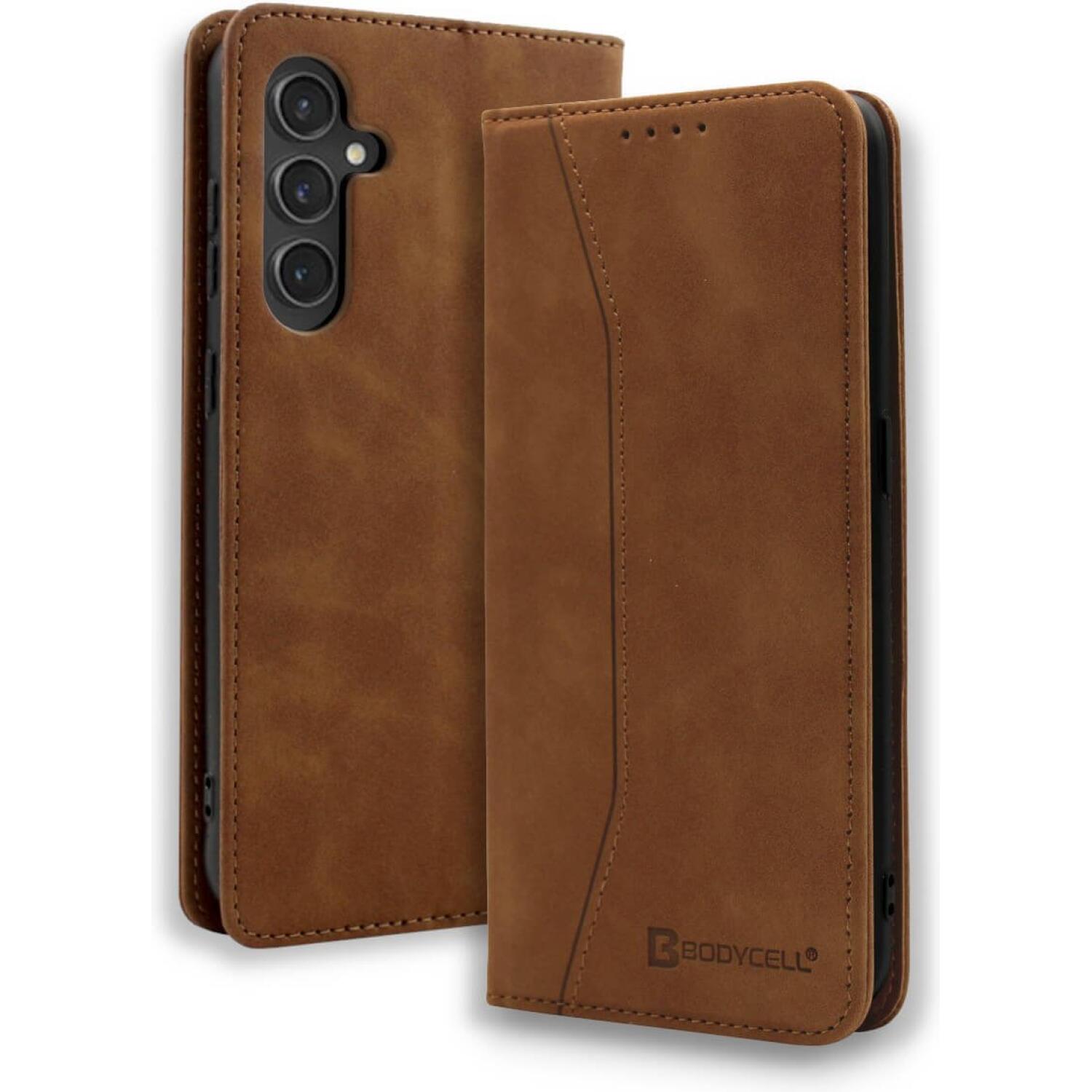 Θήκη Samsung Galaxy S26 Plus Bodycell Book Case Πορτοφόλι Brown