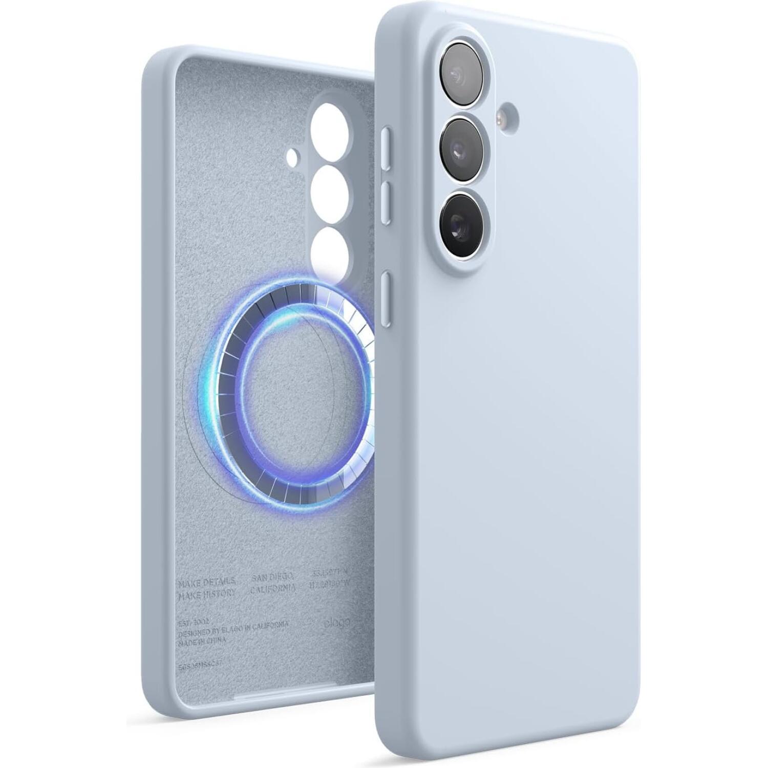 Θήκη Samsung Galaxy S26 Plus Elago Magnetic Silicone Case Premium Σιλικόνης με MagSafe Light Blue