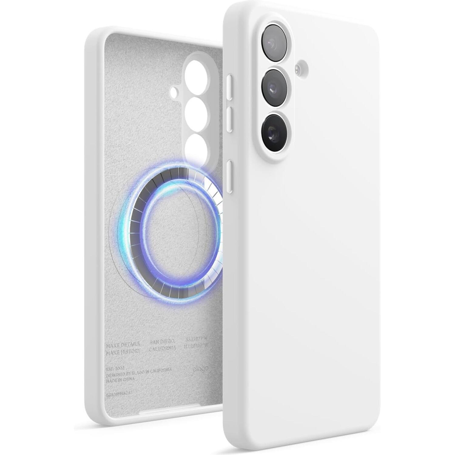 Θήκη Samsung Galaxy S26 Plus Elago Magnetic Silicone Case Premium Σιλικόνης με MagSafe White