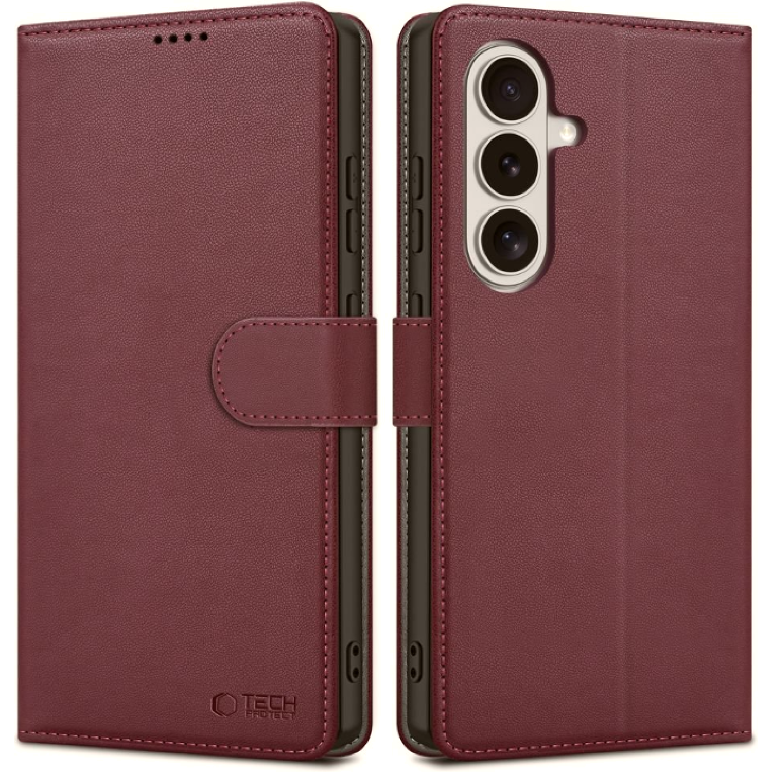 Θήκη Samsung Galaxy S26 Tech-Protect Wallet Πορτοφόλι - Mulberry (5906302390366)