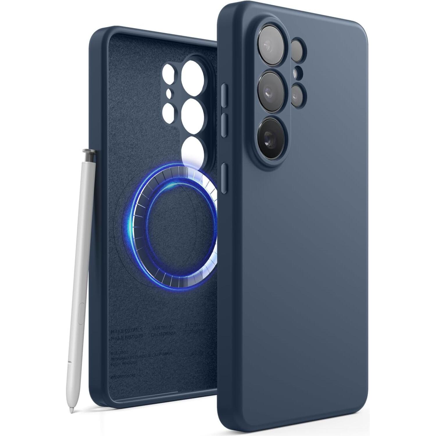 Θήκη Samsung Galaxy S26 Ultra Elago Magnetic Silicone Case Premium Σιλικόνης με MagSafe Jean Indigo