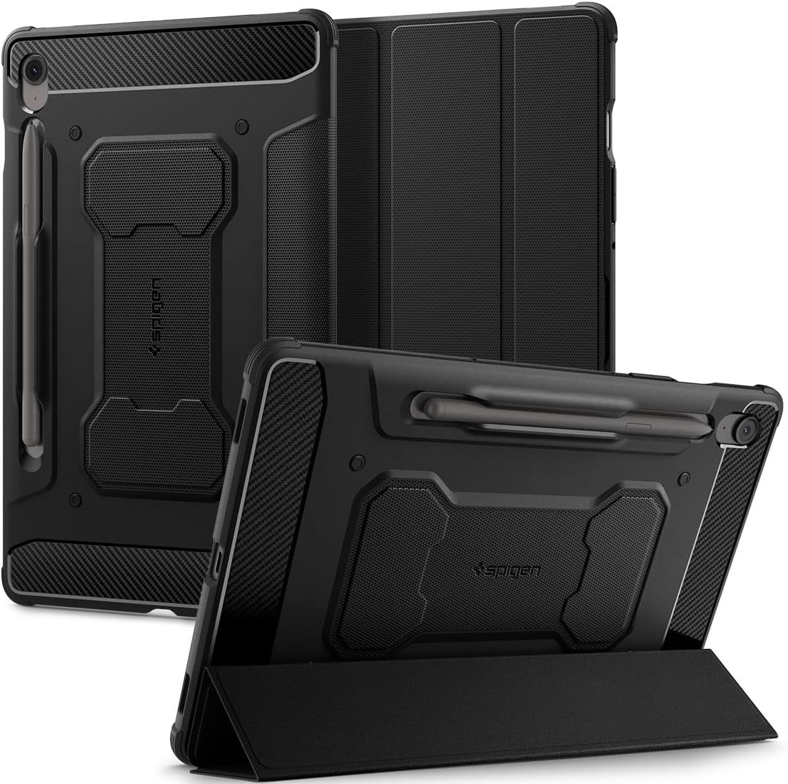 Θήκη Samsung Galaxy Tab S10 Lite 10.9" / S10 FE 10.9" / S9 FE 10.9" / S9 11" Spigen Rugged Armor Pro με Υποδοχή για Γραφίδα Black
