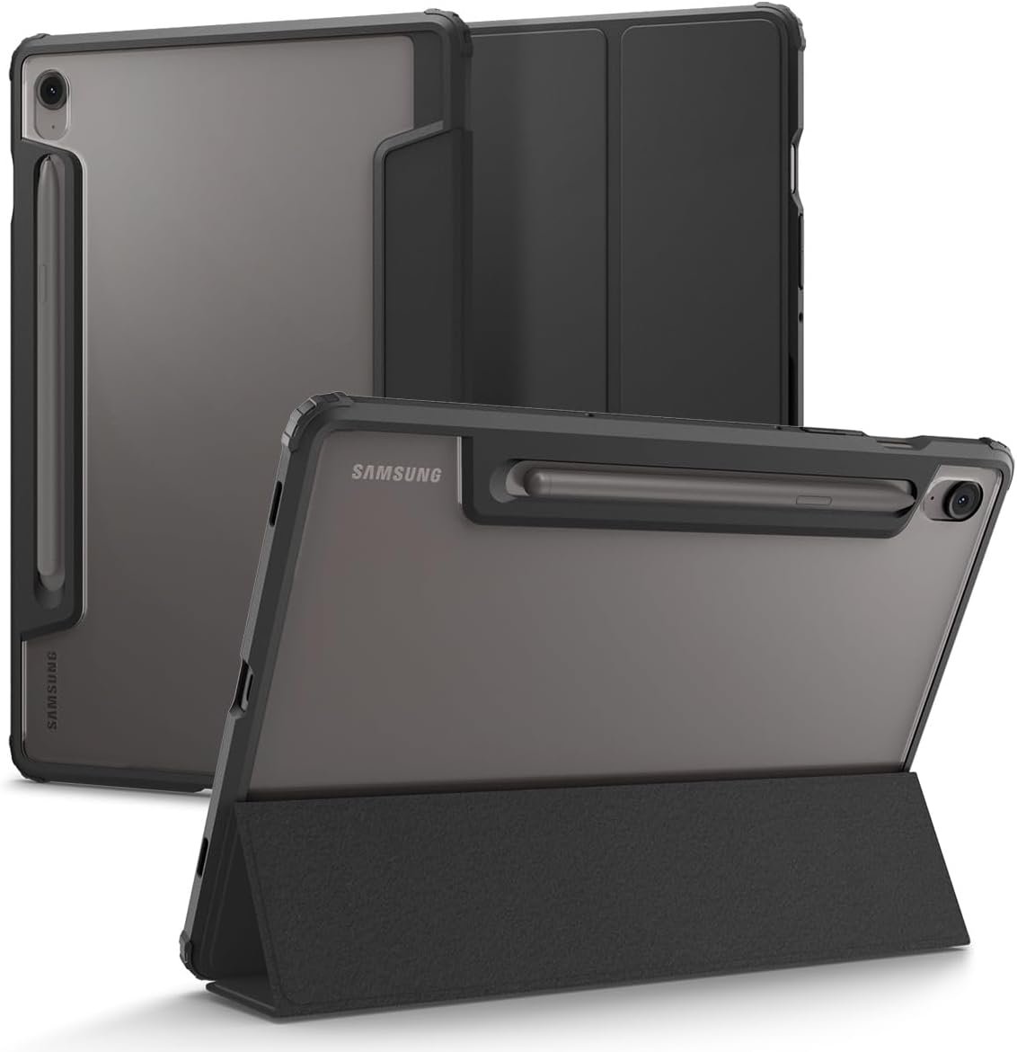 Θήκη Samsung Galaxy Tab S10 Lite 10.9" / S10 FE 10.9" / S9 FE 10.9" / S9 11" Spigen Ultra Hybrid Pro με Υποδοχή για Γραφίδα Black