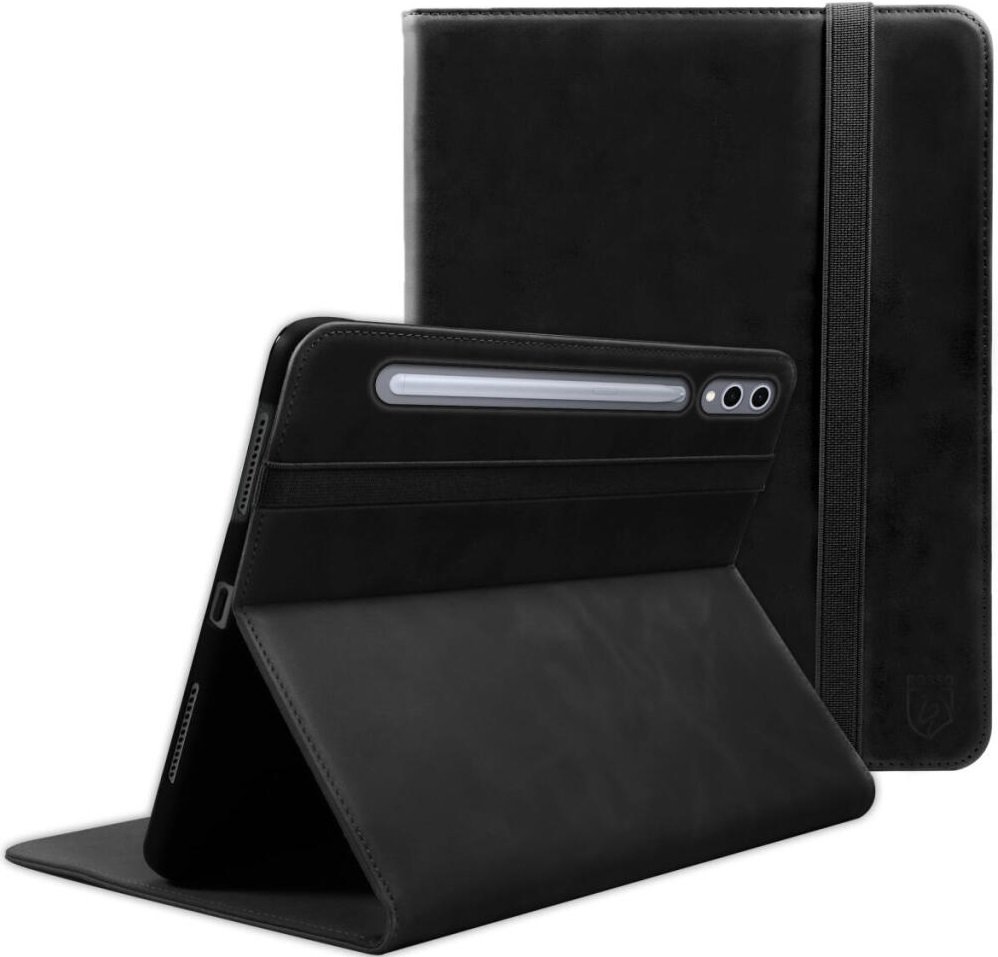 Θήκη Samsung Galaxy Tab S10 Plus / S9 Plus 12.4" Rosso Deluxe Δερμάτινη με Υποδοχή για Γραφίδα Black