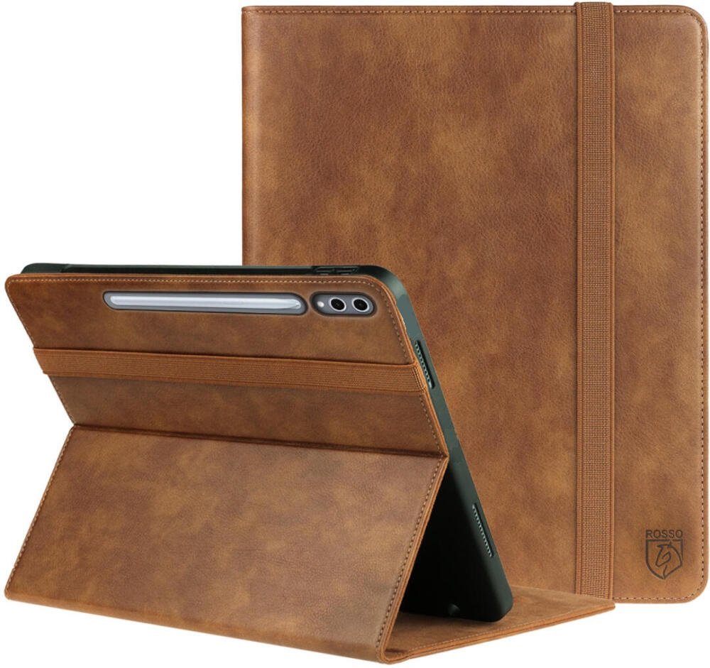 Θήκη Samsung Galaxy Tab S10 Plus / S9 Plus 12.4" Rosso Element PU με Υποδοχή για Γραφίδα Brown