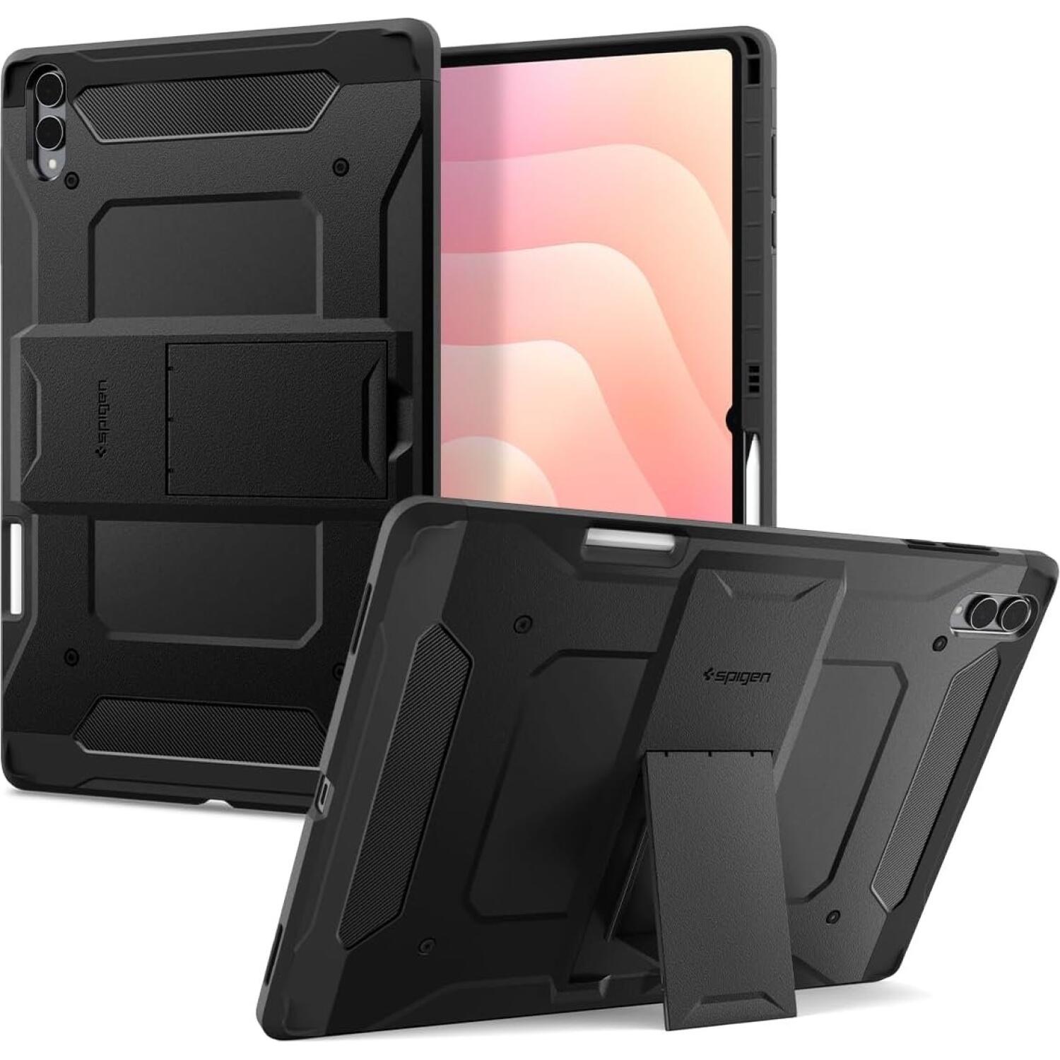 Θήκη Samsung Galaxy Tab S11 Ultra 14.6" Spigen Tough Armor Pro Σκληρή με Kickstand & Υποδοχή για Γραφίδα Black