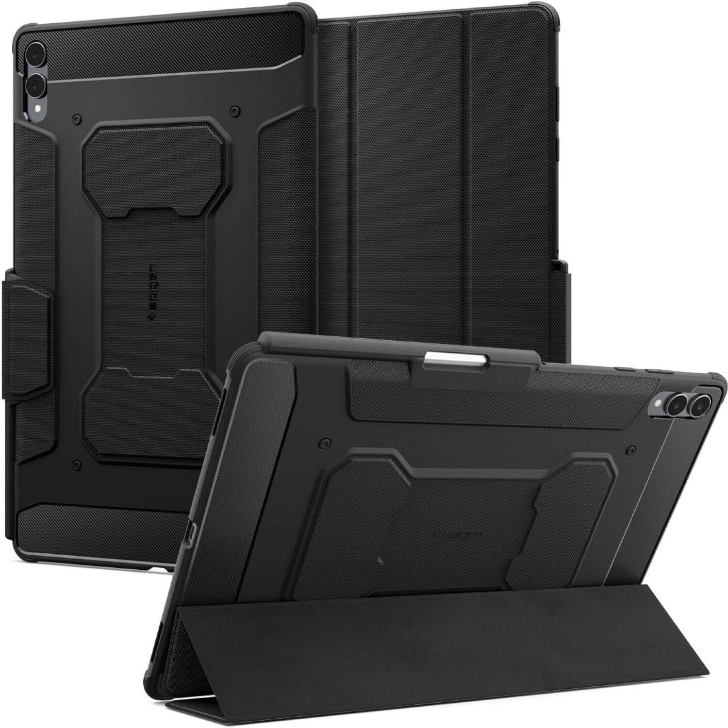 Θήκη Samsung Galaxy Tab S11 Ultra 14.6" X930 / X936 Spigen Rugged Armor Pro με Υποδοχή για Γραφίδα Black