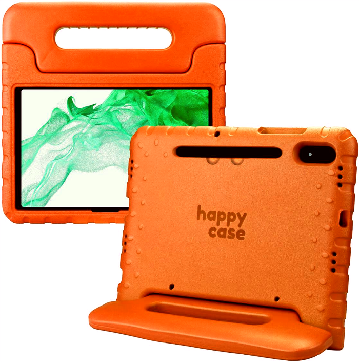 Θήκη Samsung Galaxy Tab S7 Plus / S7 FE 12.4" HappyCase Ανθεκτική για Παιδιά Orange