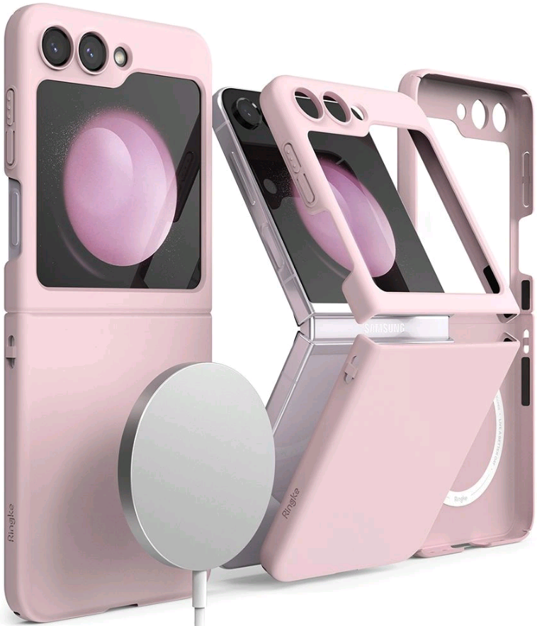 Θήκη Samsung Galaxy Z Flip5 Ringke Slim Magnetic Λεπτή Σκληρή με MagSafe Strawberry