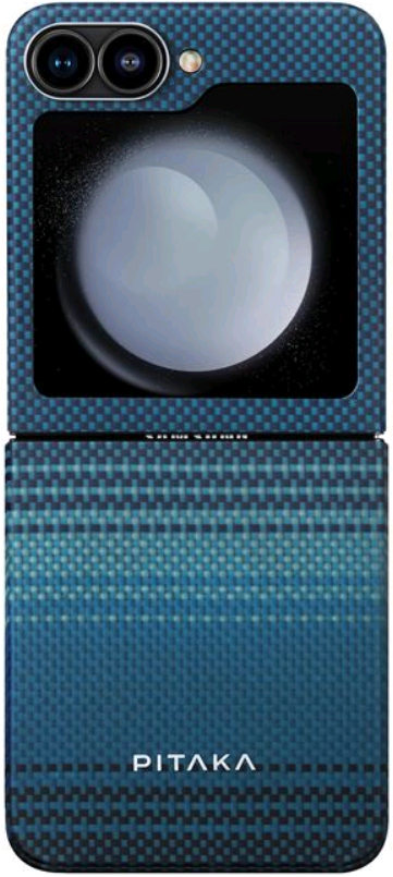 Θήκη Samsung Galaxy Z Flip6 - Pitaka Premium Tactile Woven Case MagEZ Case 5 Aramid Fiber Body με MagSafe - 1.2mm - 1500D - Moonrise