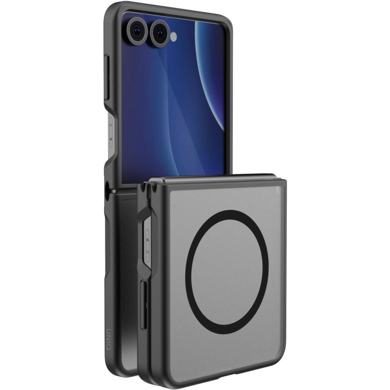 Θήκη Samsung Galaxy Z Flip8 Uniq Veren AF MagClick Ανθεκτική Ημιδιάφανη με MagSafe Black